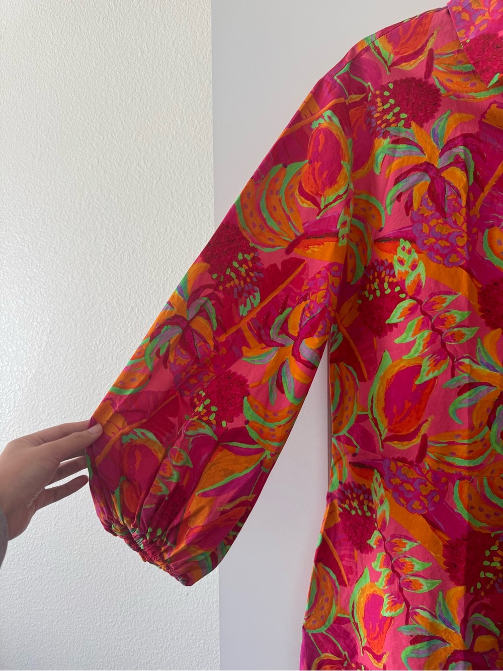 Farm Rio × Anthropologie Long-Sleeve Printed
Collared Romper Size L - Picture 7 of 13